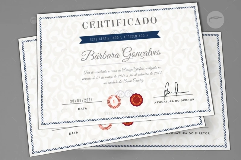 impressão de certificados