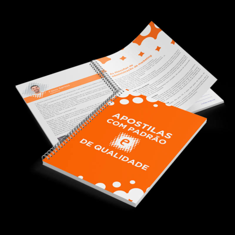 Impressão de Apostilas de Treinamento Carapicuíba - Impressão Offset Apostila